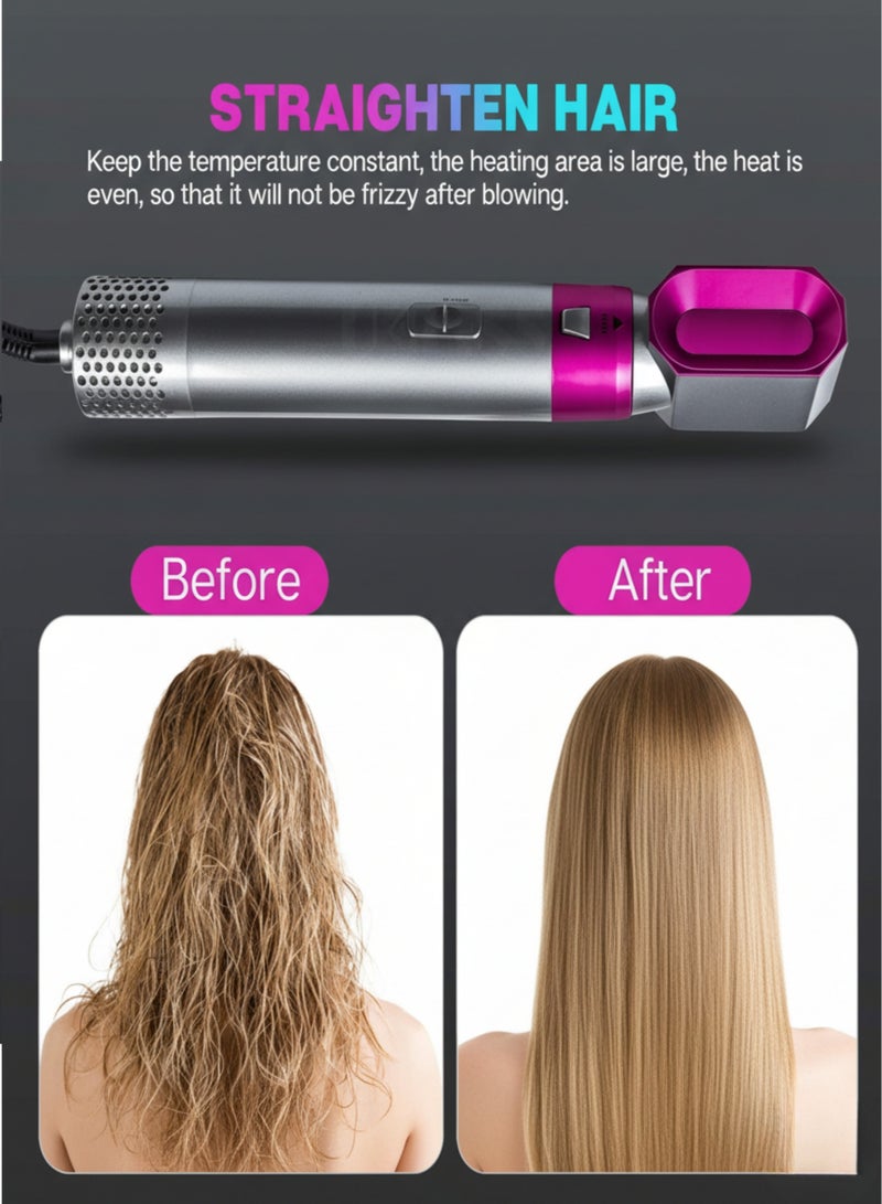 vexa pro 5 in 1 Hair Dryer & Styling Tool Set, Hot Air Brush, Curler, Straightener, Volumizer & Smoothing Tool, Multi-Function Hair Styler for Women - Image 3